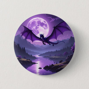 Drachennacht – Lila Fantasy-Schreibtischunterlage Button