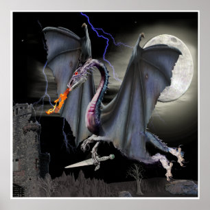 Drachenplakat Poster