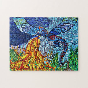 Drachenpuzzle aus Hartglas Puzzle