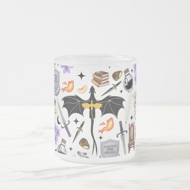 Drachenreiter-Tasse Fourth Wing Mattglastasse (Mittel)