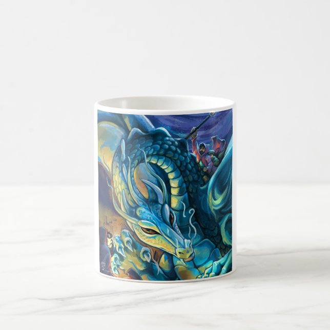 Drachenreiter und Zauberer Tasse (Mittel)