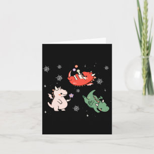 Drachens frohe Weihnachten Drache lustig mythisch Karte