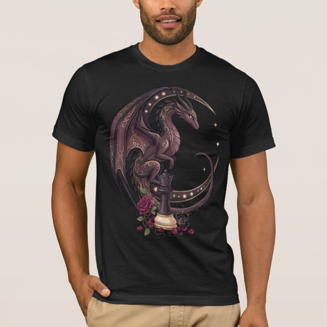 Drachenschach Schachmatt  T-Shirt (Vorderseite)