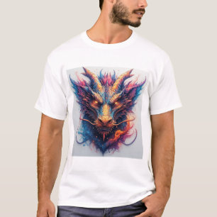 Drachenschädel mit wilden Augen T-Shirt
