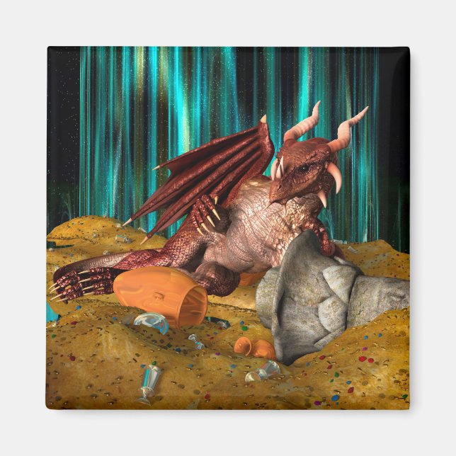 Drachenschatz Magnet (Vorne)