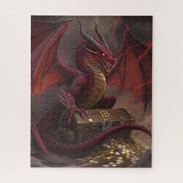 Drachenschatz-Puzzle Puzzle (Vertikal)
