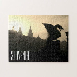 Drachenschiffsbrücke Slowenien Puzzle