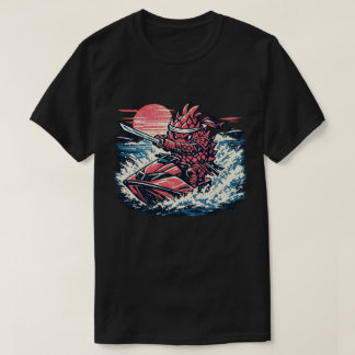 Drachenschlachten-Jet-Ski-Duellant — Vintage-Somme T-Shirt