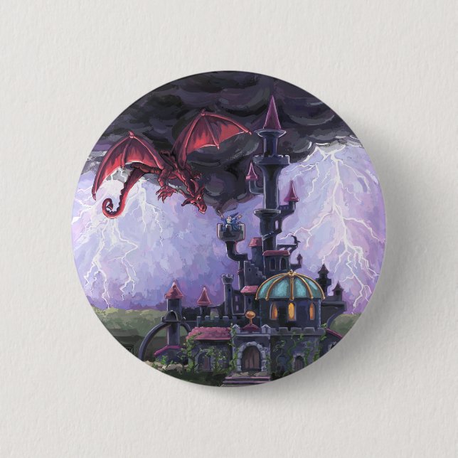 Drachenschloss Button (Vorderseite)