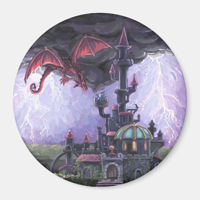 Drachenschloss Magnet (Vorne)