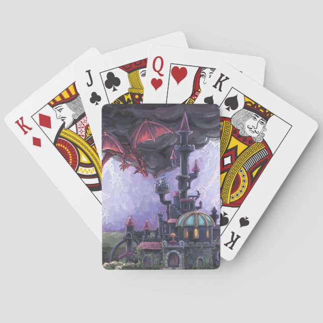 Drachenschloss Spielkarten (Rückseite)
