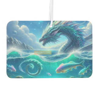 Drachenschlucht-Ozeanszene — Fantasy-Drache Autolufterfrischer