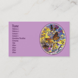 Drachenschmetterling-Fantasie-Visitenkarten Visitenkarte