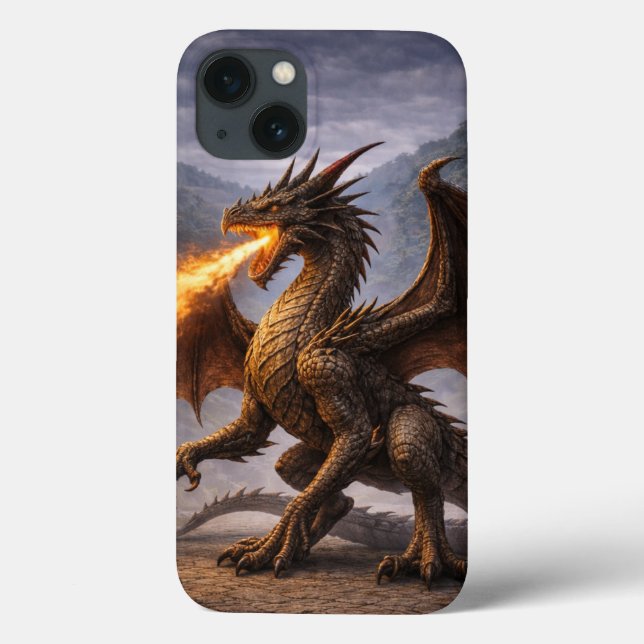 Drachenschuppen-Muster-Handyhülle Case-Mate iPhone Hülle (Rückseite)