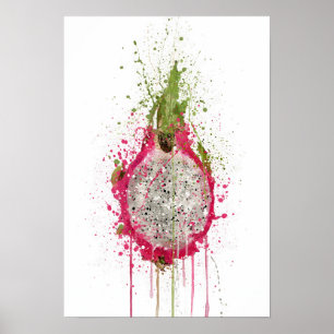 Drachenschuppige Pitahaya Poster