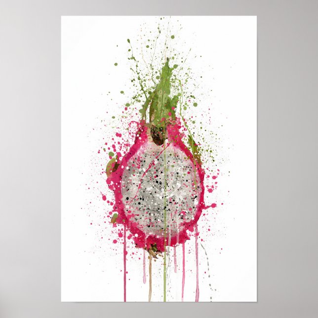 Drachenschuppige Pitahaya Poster (Vorne)
