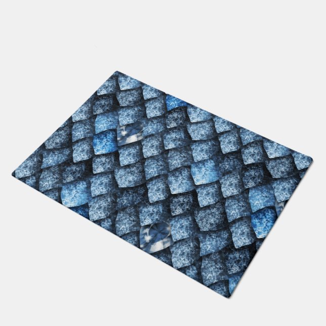 Drachenskala / Blausteine Fußmatte (Schrägansicht)