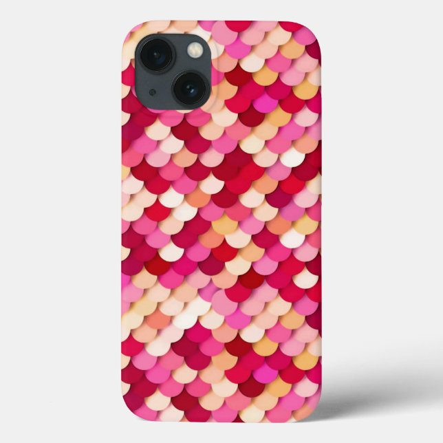 "Drachenskalen" - Magenta, heiß rosa und pfirsichf Case-Mate iPhone Hülle (Rückseite)