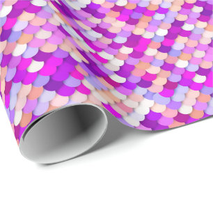 "Drachenskales" - lila. Geschenkpapier