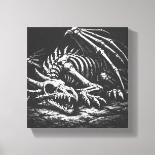 Drachenskelett — von BurnsInHell Leinwanddruck