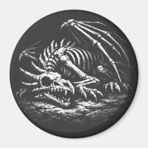 Drachenskelett — von BurnsInHell Magnet