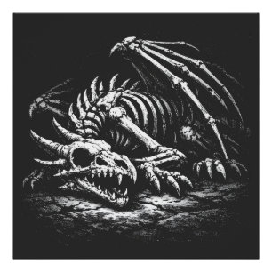 Drachenskelett — von BurnsInHell Poster