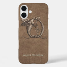 Drachensymbol-Faux-Leder mit Namen