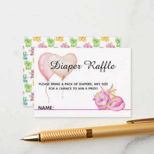 Drachenträume stummen - Babydusche Begleitkarte