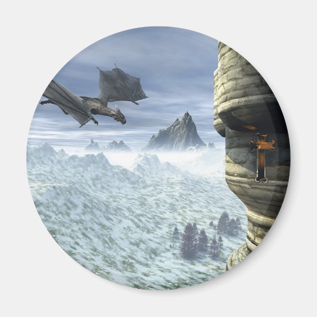 Drachenturm Magnet (Vorne)