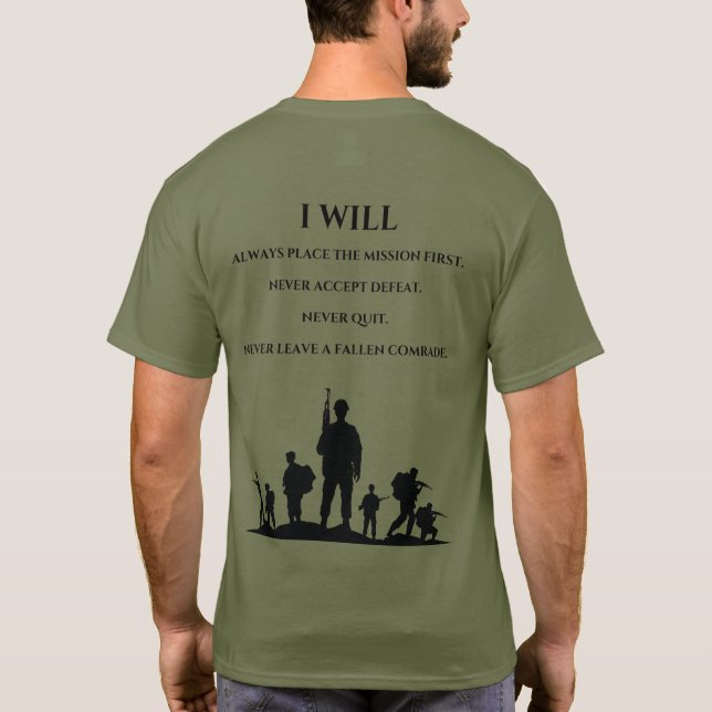 Drachenverteidigung | T - Shirt "Warriors Ethos" (Rückseite)