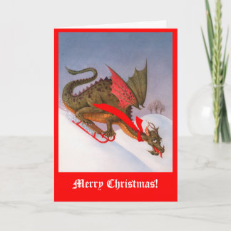 Drachenweihnacht Feiertagskarte