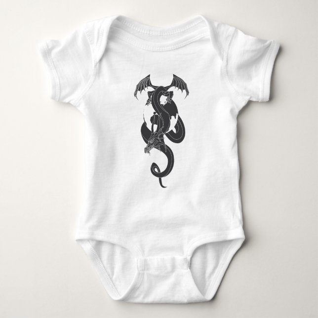 Drachenwelt Baby Strampler (Vorderseite)