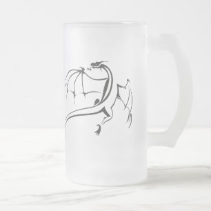 Drachenwelt Mattglas Bierglas