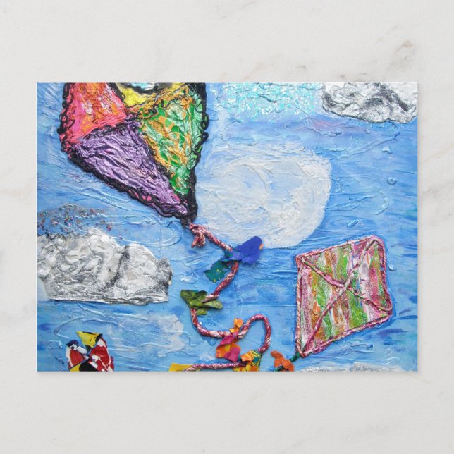 Drachenwolken und Träume Postkarte (Vorderseite)