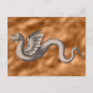 Draco alatus Apes ex Greuino Aldro Postkarte