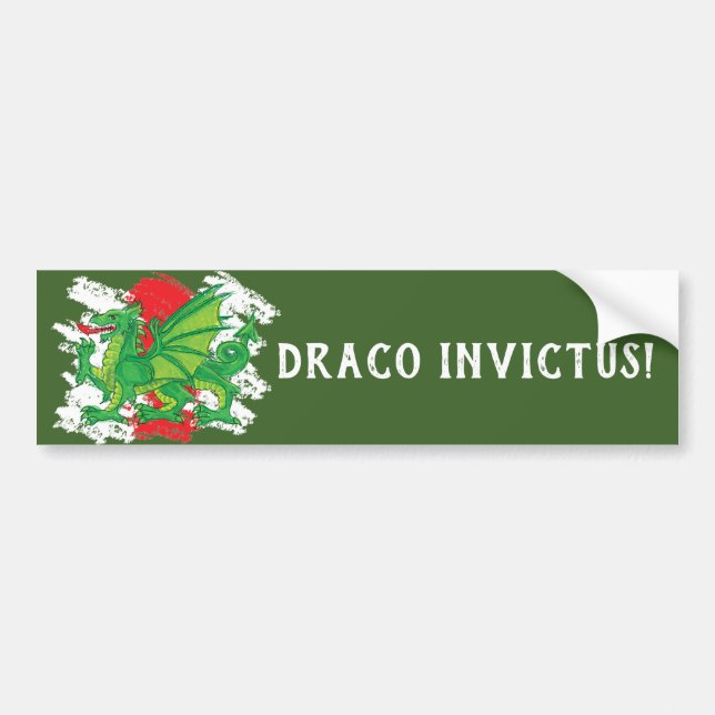 Draco Invictus Autoaufkleber (Vorne)