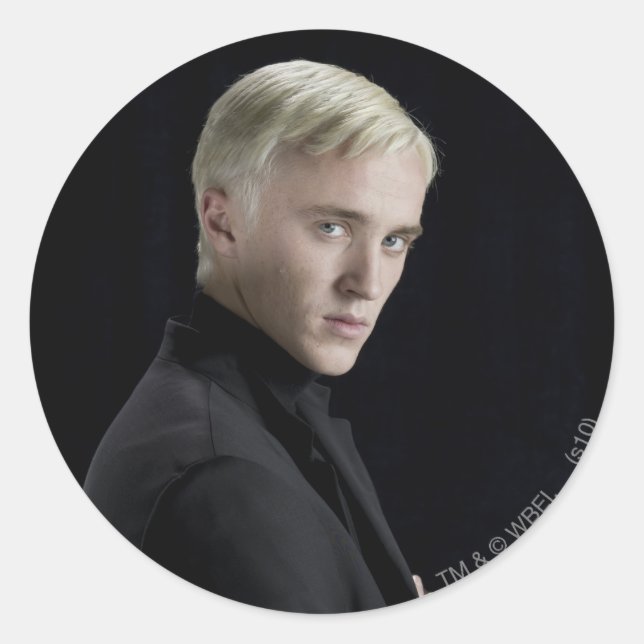 Draco Malfoy Arme gekreuzt Runder Aufkleber (Vorderseite)