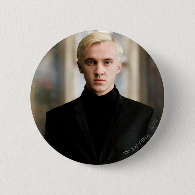 Draco Malfoy direkt auf Button (Vorderseite)