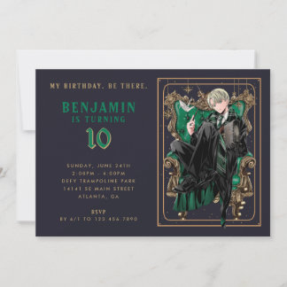 Draco Malfoy Slytherin Geburtstag Einladung