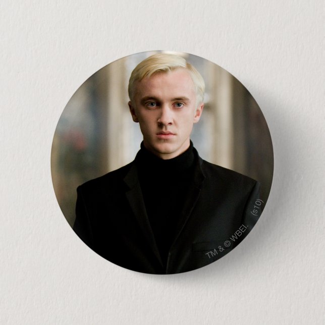 Draco Malfoy Straight On Button (Vorderseite)