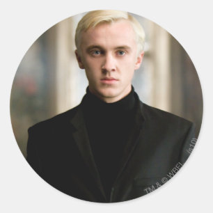 Draco Malfoy Straight On Runder Aufkleber