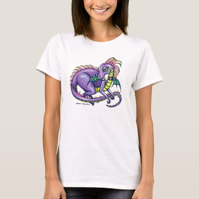 "Draco-" Regenbogen-Fee-Drache T-Shirt (Vorderseite)