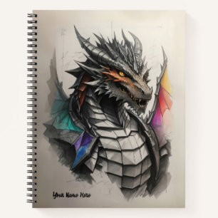 Draconic Chronicles: Eine Dragon Sketch-Reise Notizbuch