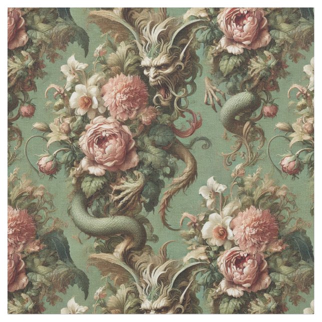 Drac's Finery - Gothic Classic Tile Stoff (Nahaufnahme)