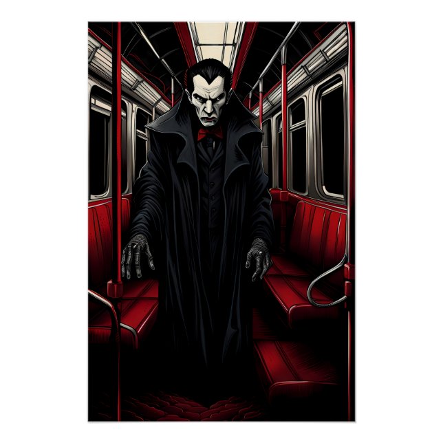 Dracula auf der U-Bahn Poster (Vorderseite)