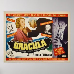 Dracula - Bela Lugosi - Horror Film 1951 Poster