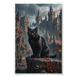 Dracula Black Cat Fotodruck