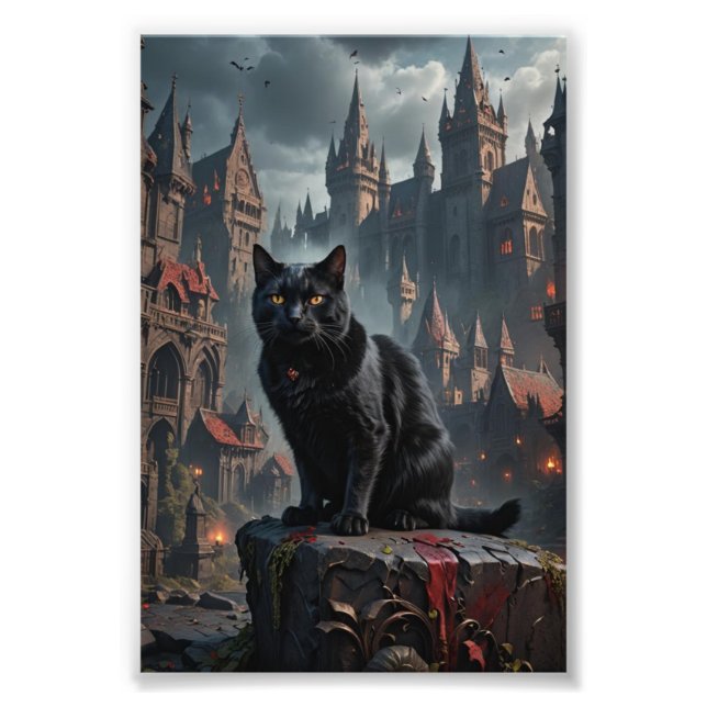 Dracula Black Cat Fotodruck (Vorne)