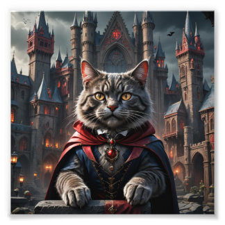 Dracula Cat Fotodruck