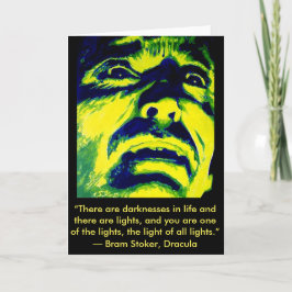 Dracula Christopher Lee Halloween Grußkarte Karte